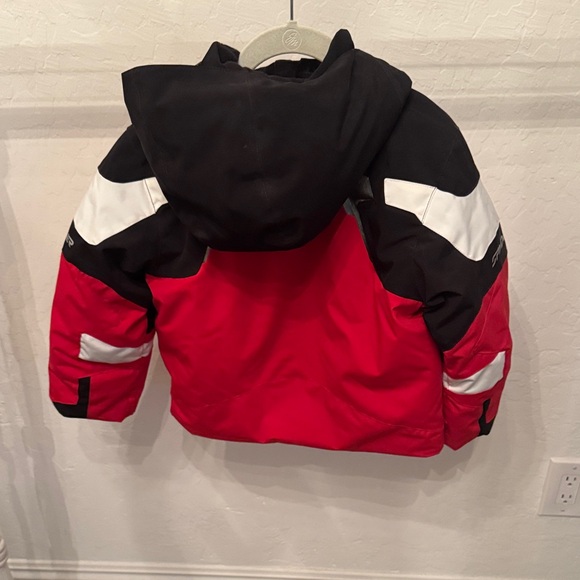 Spyder Kids Puffer Jacket in Red, Black, and White - Picture 2 of 2